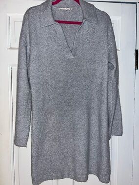 Abercrombie & Fitch collared sweater dress - S